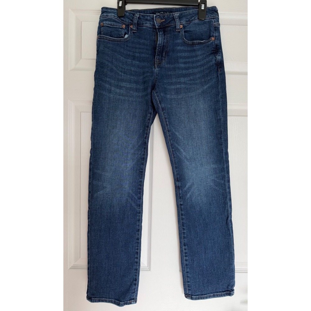 Aeropostale Mens Straight Leg Jeans 30x30 Dark‎ Wash Blue Denim Stretch 30 x 30